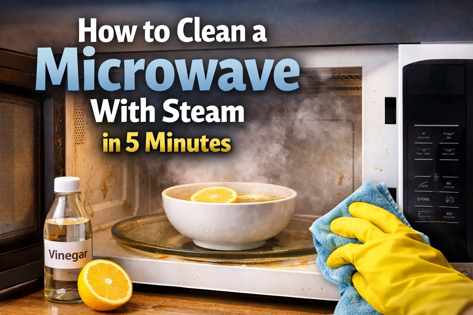 How to Clean a Microwave With Steam in 5 Minutes
