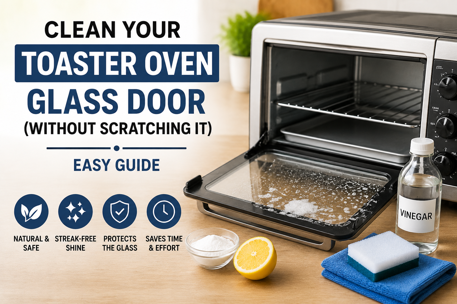 Clean Your Toaster Oven Glass Door (Without Scratching It