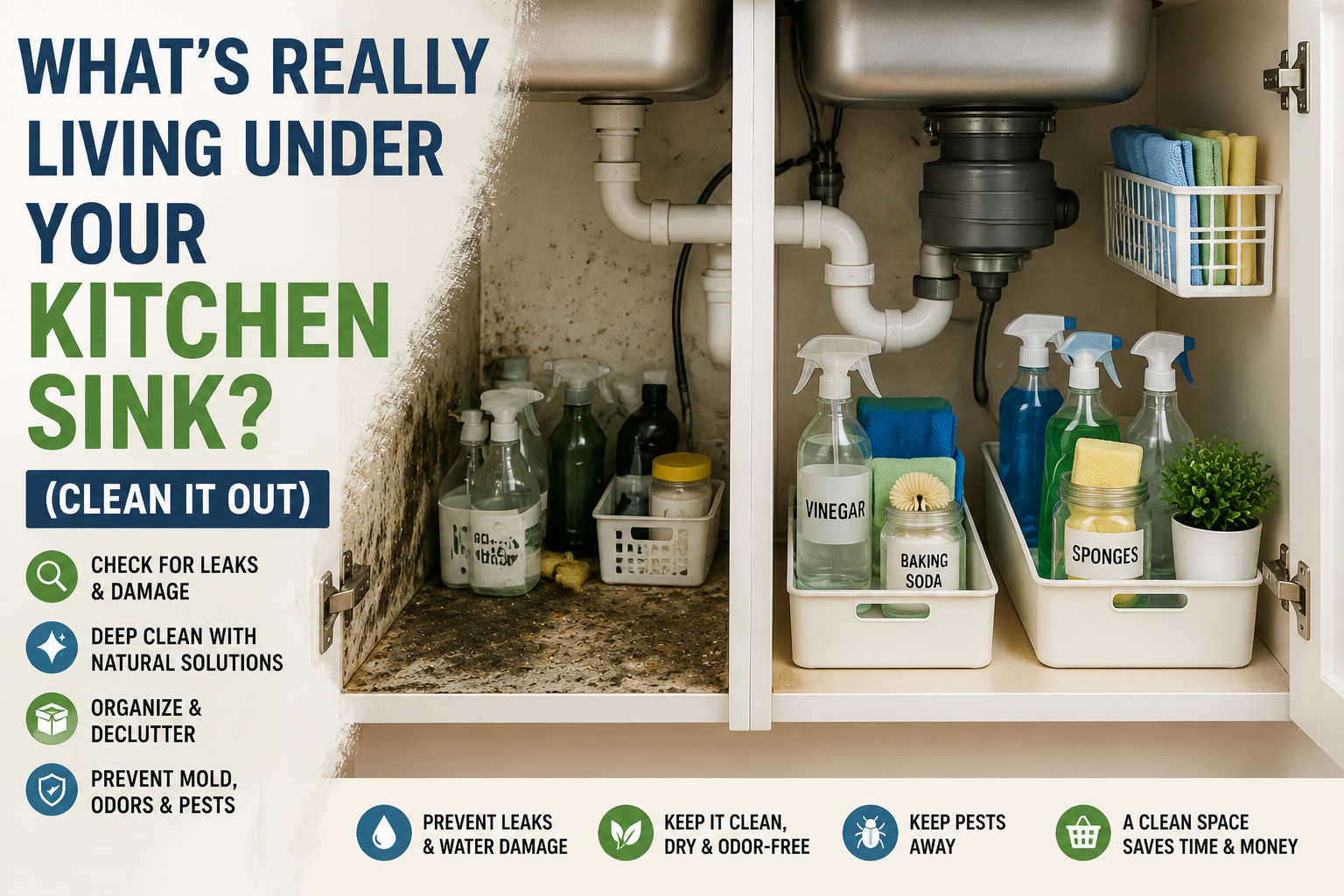 What's Really Living Under Your Kitchen Sink? (Clean It Out)